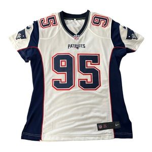 Nike NFL New England Patriots Women’s Jersey, #95 Jones, Size XL